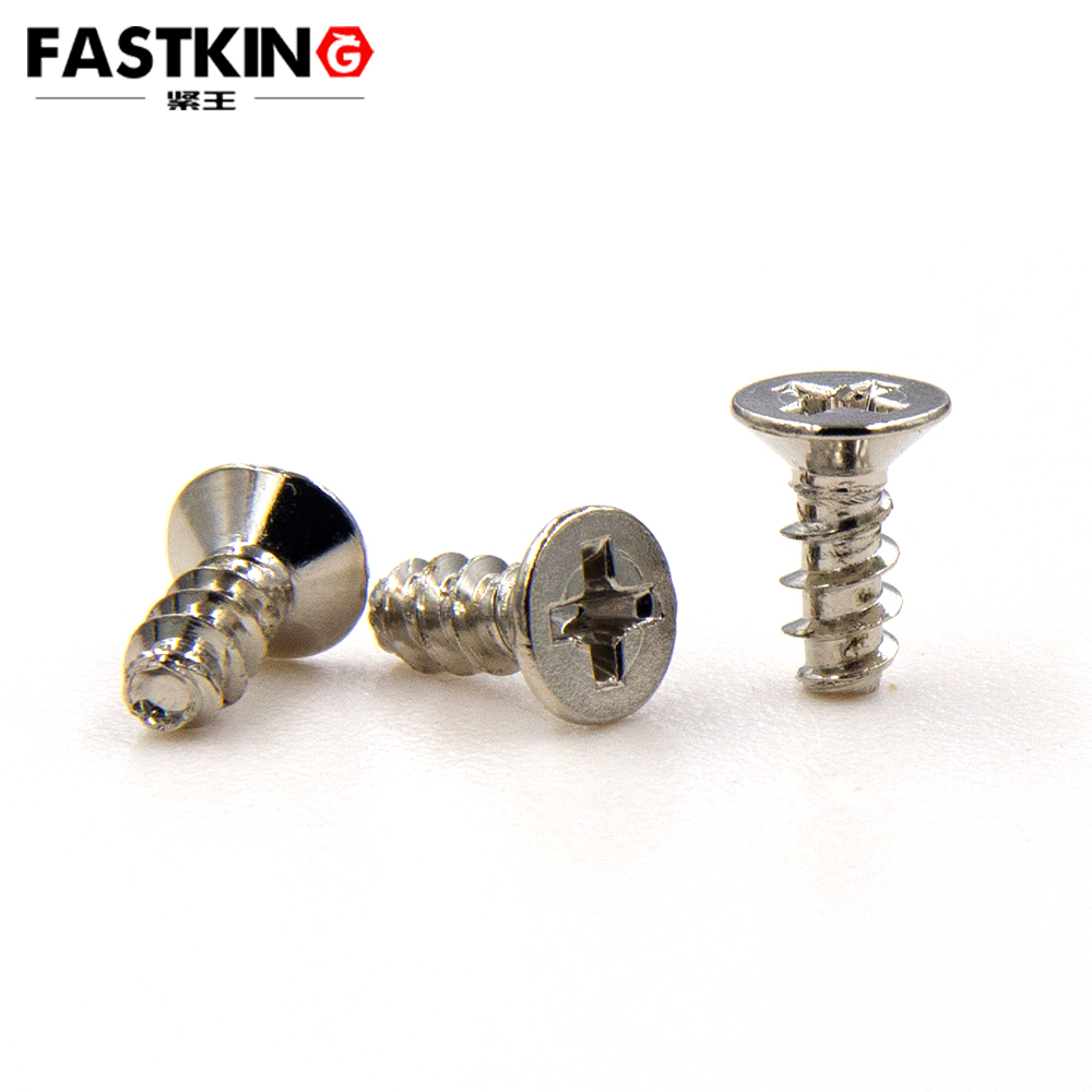 Countersunk Cross Recessed Nickel-Plated Small Head Screw